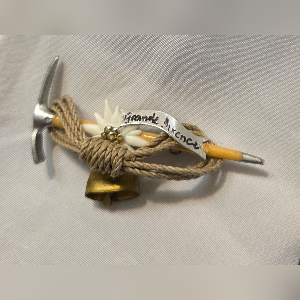 Vintage Swiss Mountain Brooch